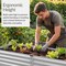 Best Choice Products 72x24x30in Non Toxic Elevated Galvanized Metal Garden Bed Corner Protectors